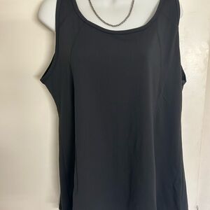 Any Age Active Wear Black Sleeveless Relaxed Tank Top 3 XL